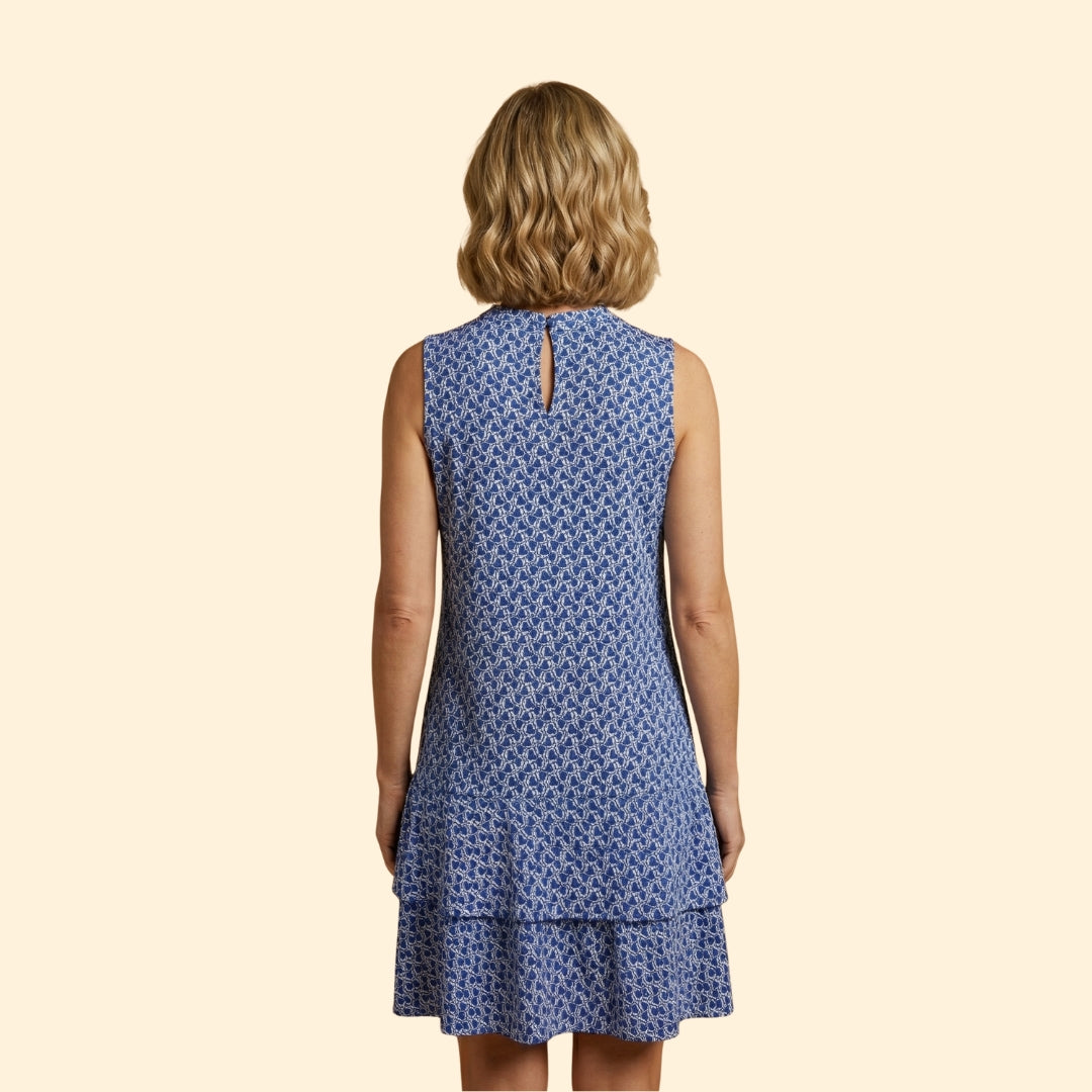 Women's Abstract Print Sleeveless Dress