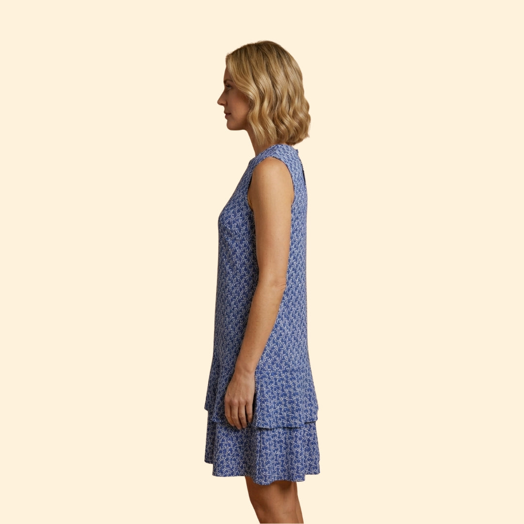 Women's Abstract Print Sleeveless Dress