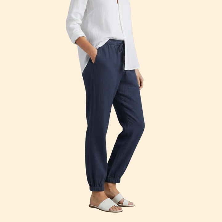 Women’s Airy Pants with Drawstring Waist