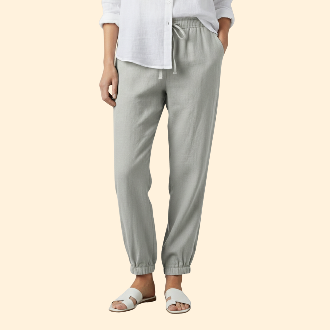 Women’s Airy Pants with Drawstring Waist