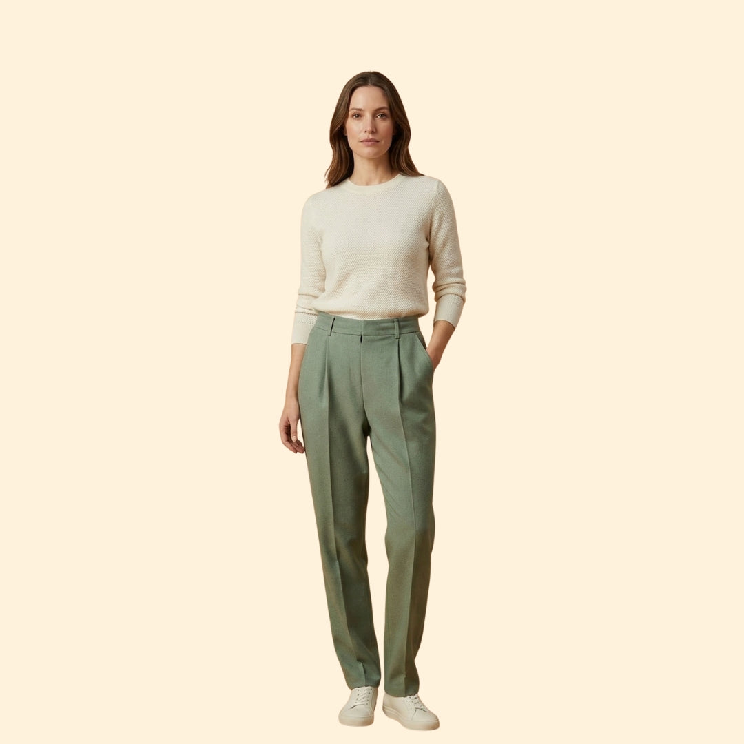 Women's Airy Summer Trousers with Side Pockets