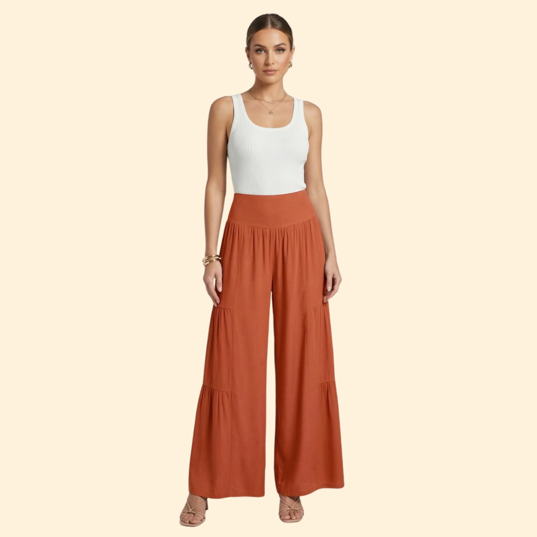 Women’s Airy Trousers with Flowing Fit
