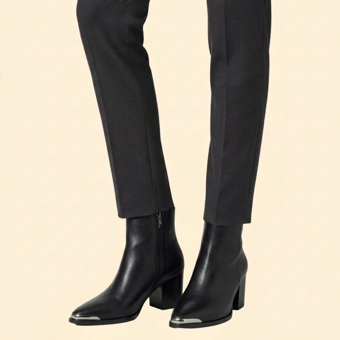 Women’s Ankle Boot with Block Heel Design