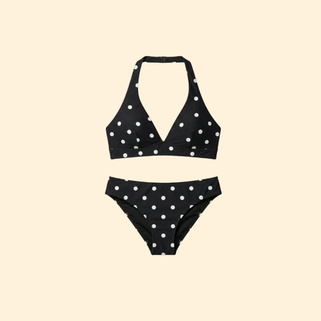 Women’s Backless Bikini with Halterneck Design