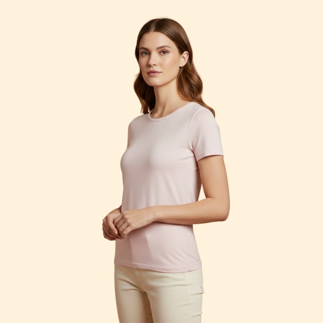 Women’s Basic T-Shirt with Fitted Shape