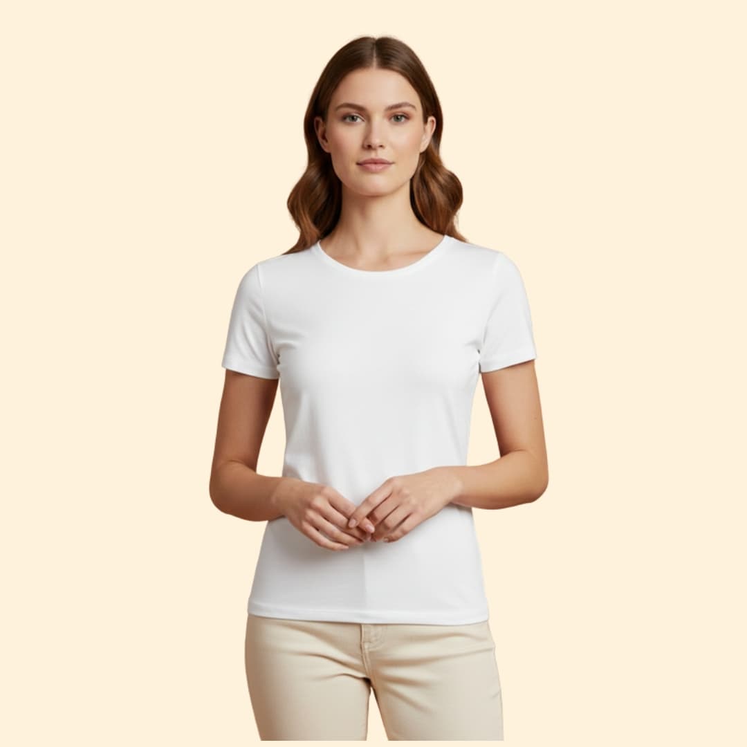 Women’s Basic T-Shirt with Fitted Shape