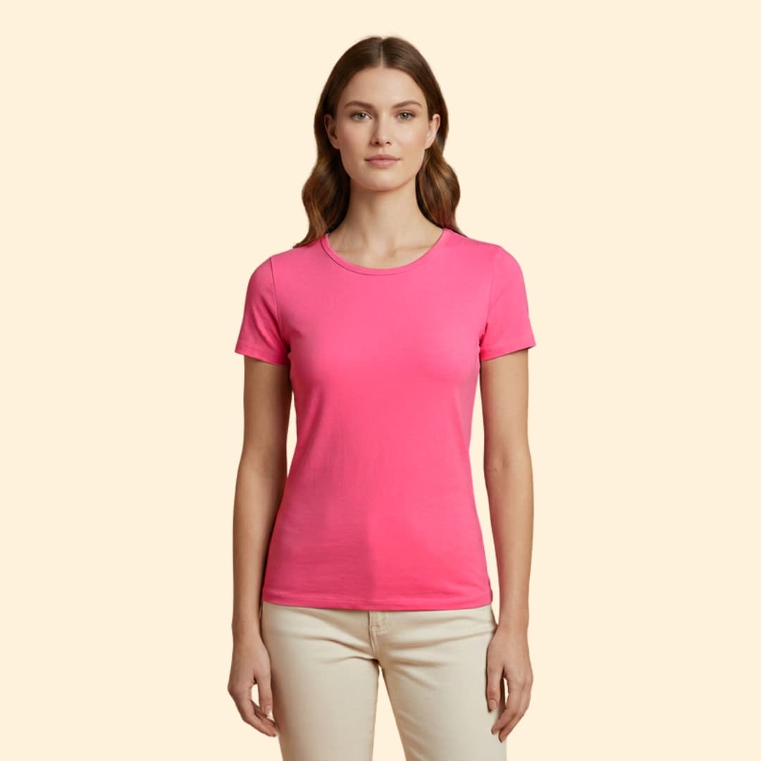 Women’s Basic T-Shirt with Fitted Shape