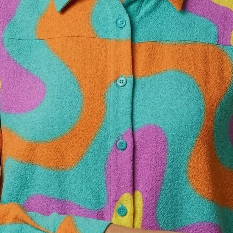 Women’s Beach Cover Up Dress with Button Front