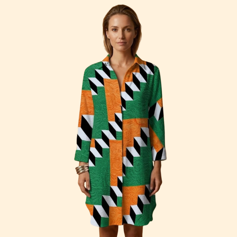 Women’s Beach Cover Up Dress with Button Front