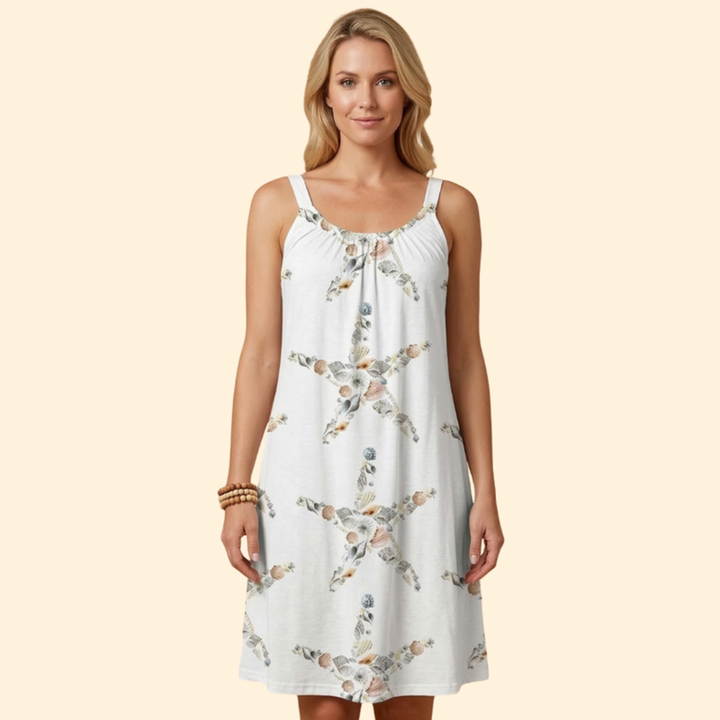 Women’s Beach Dress with Sleeveless Straps