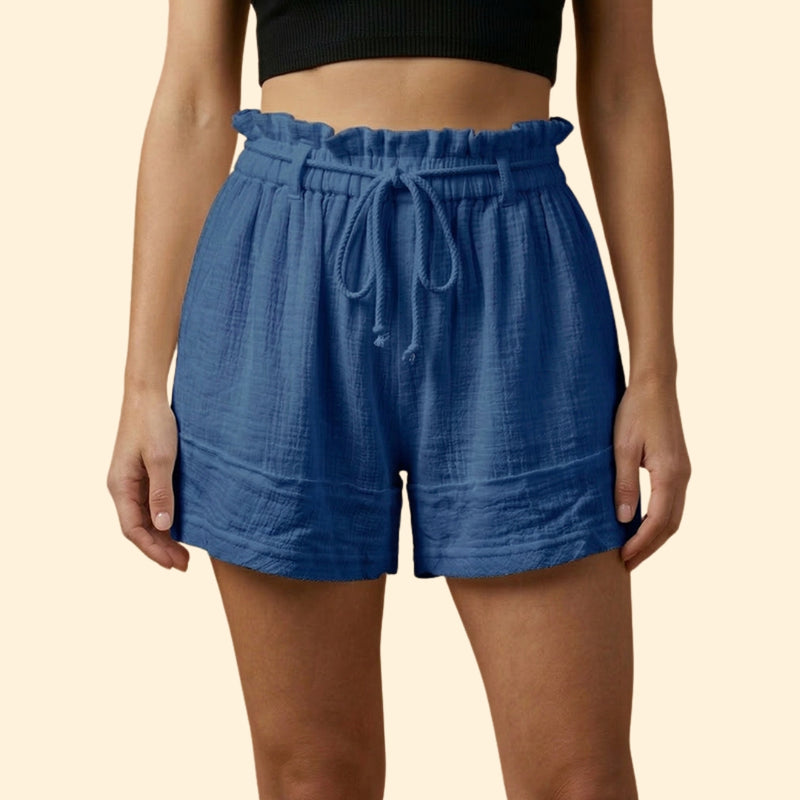 Women’s Beach Shorts with Drawstring Detail