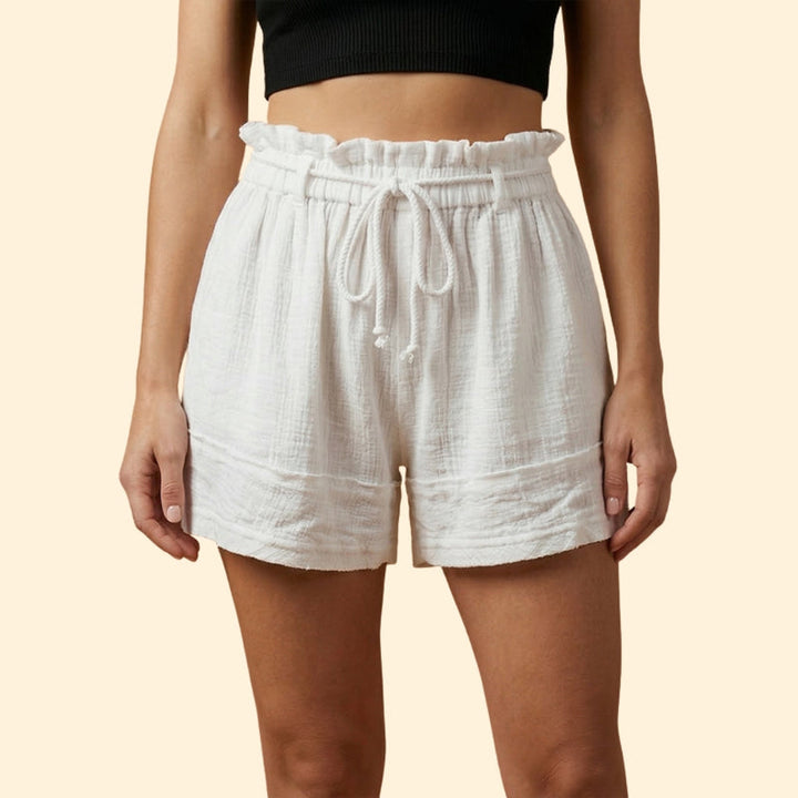 Women’s Beach Shorts with Drawstring Detail