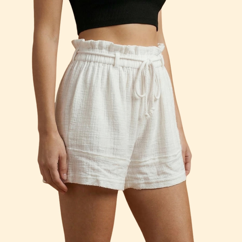 Women’s Beach Shorts with Drawstring Detail