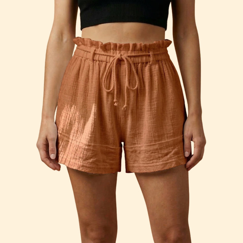 Women’s Beach Shorts with Drawstring Detail