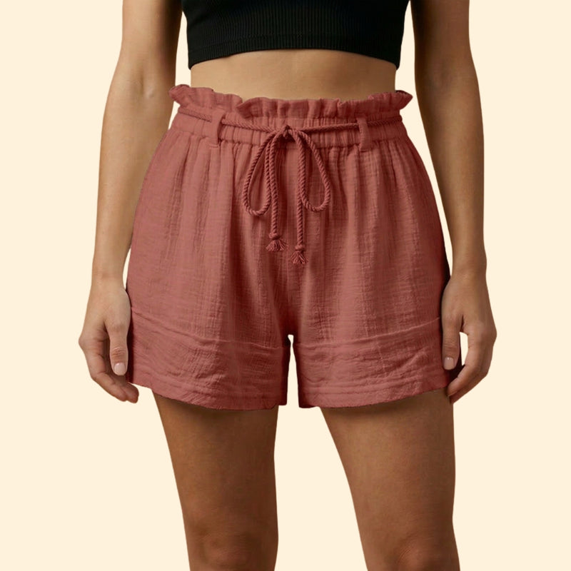 Women’s Beach Shorts with Drawstring Detail