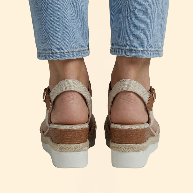 Women's Beaded Sandal with Straps