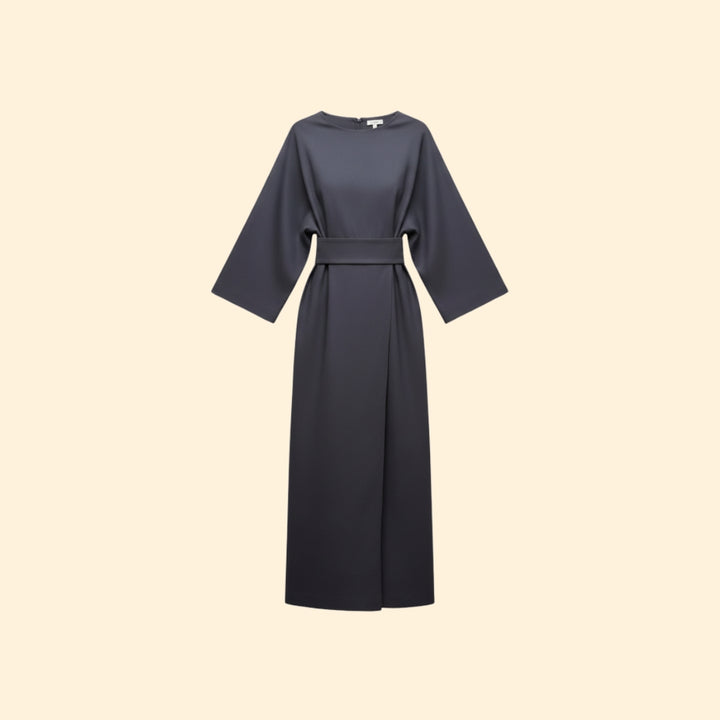 Women’s Belted Dress with Wide Sleeves