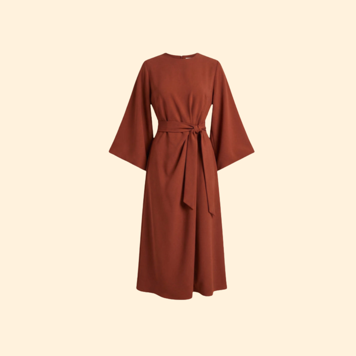 Women's Belted Elegant Dress