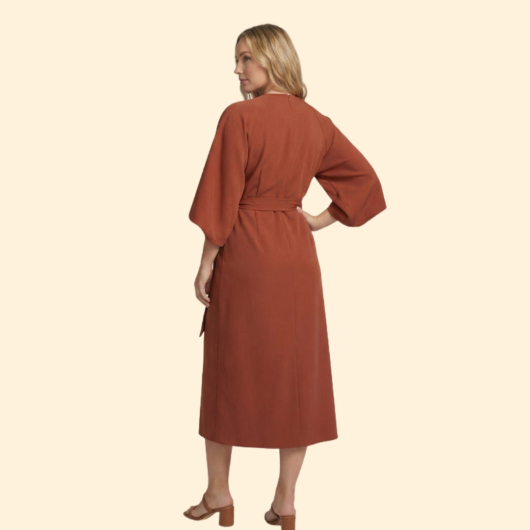 Women's Belted Elegant Dress