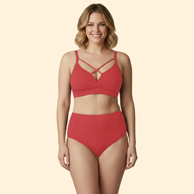 Women’s Bikini Set with Crisscross Straps
