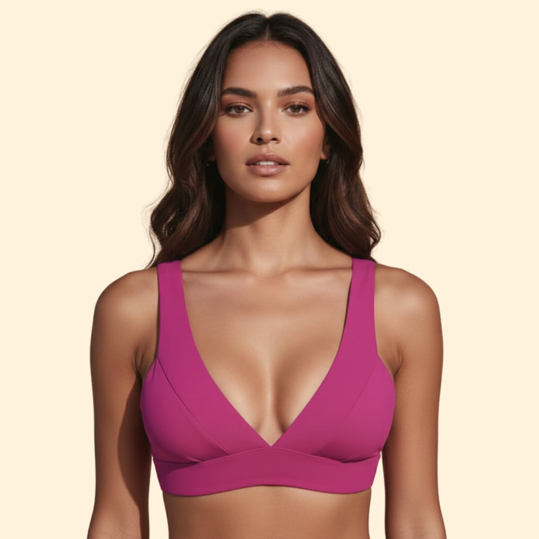 Women's Bikini Set with High-Waisted Bottom