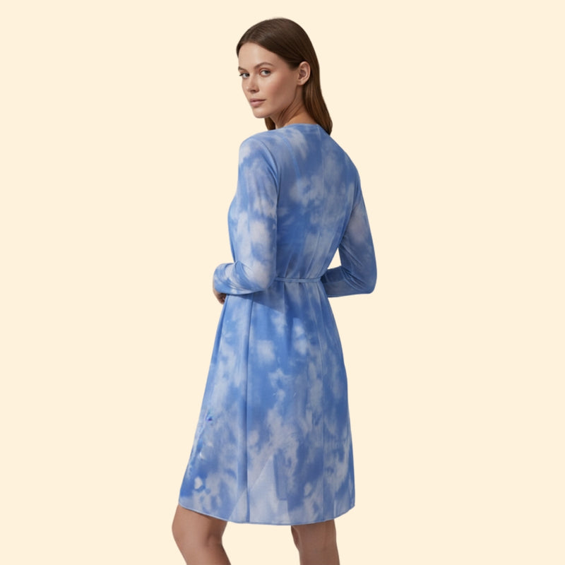 Women’s Bikini Set with Sheer Kimono Cover-Up