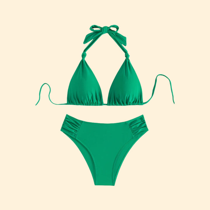 Women’s Bikini Set with Tie-Back Design
