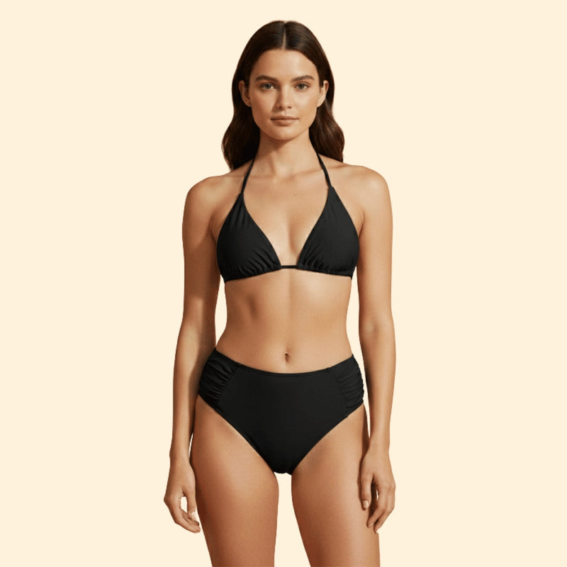 Women’s Bikini Set with Tie-Back Design