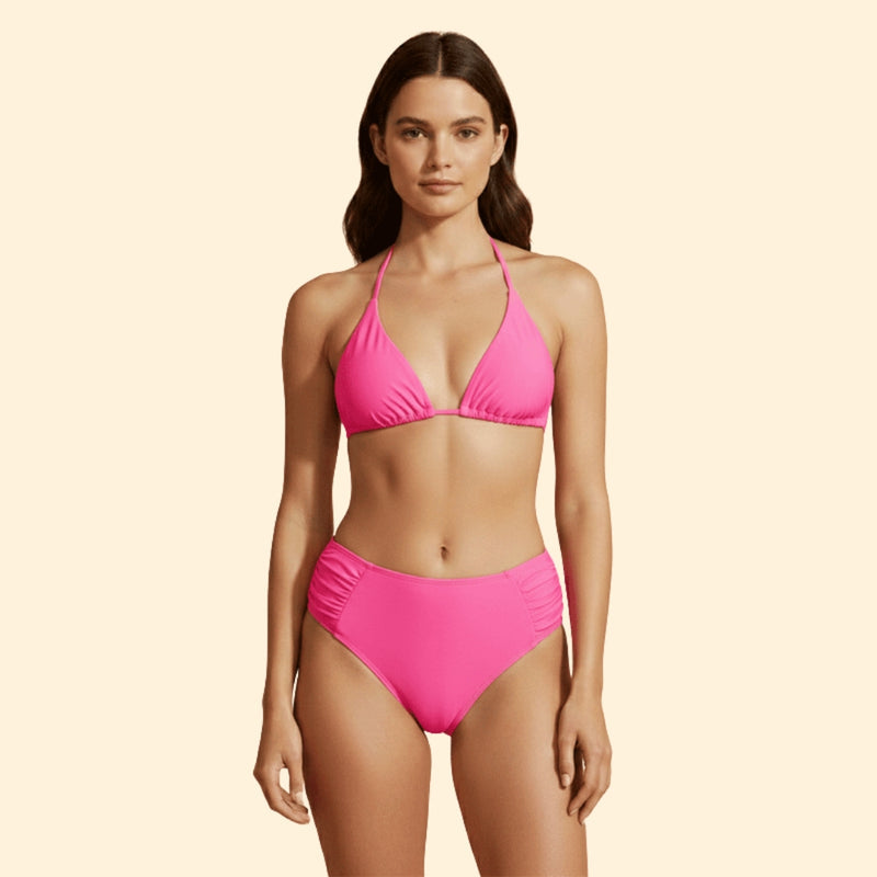 Women’s Bikini Set with Tie-Back Design