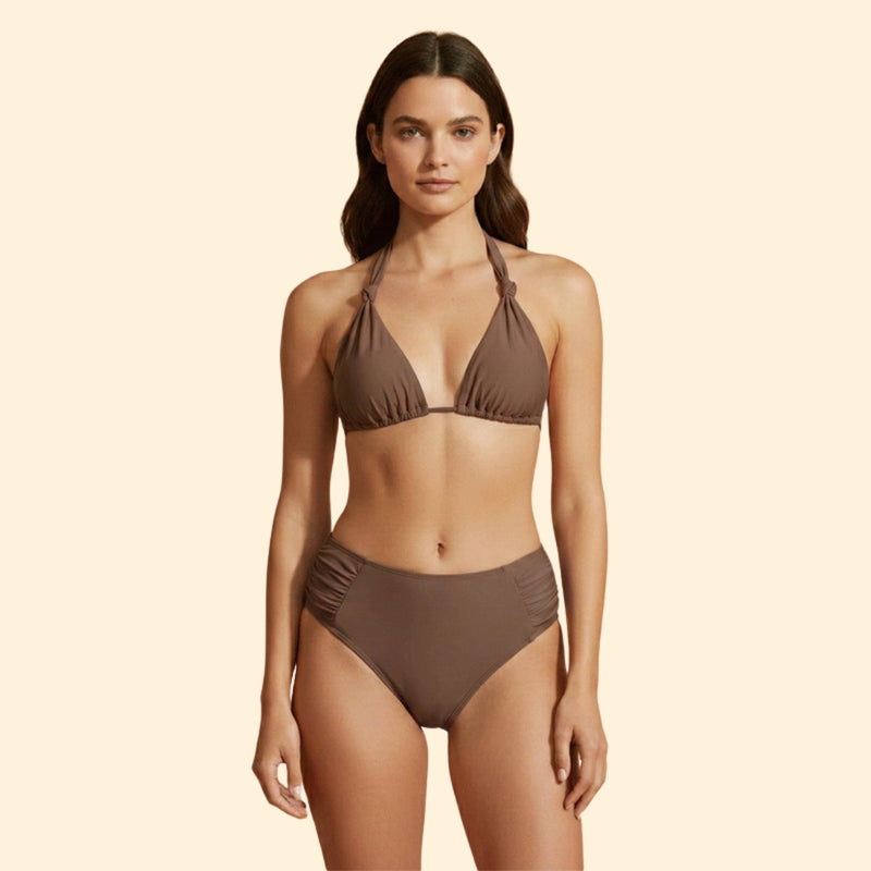 Women’s Bikini Set with Tie-Back Design
