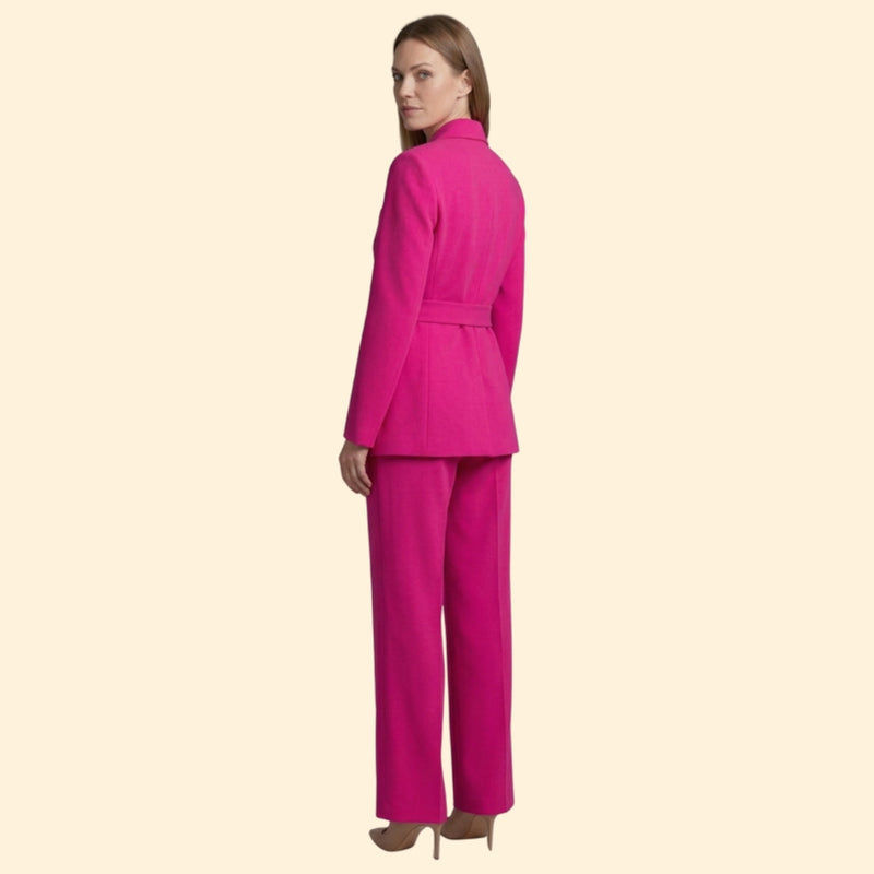 Women’s Blazer Set with Belted Waist