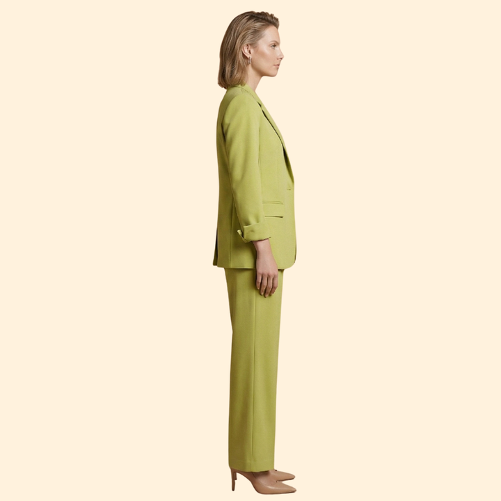 Women’s Blazer Set with Double Breasted Jacket