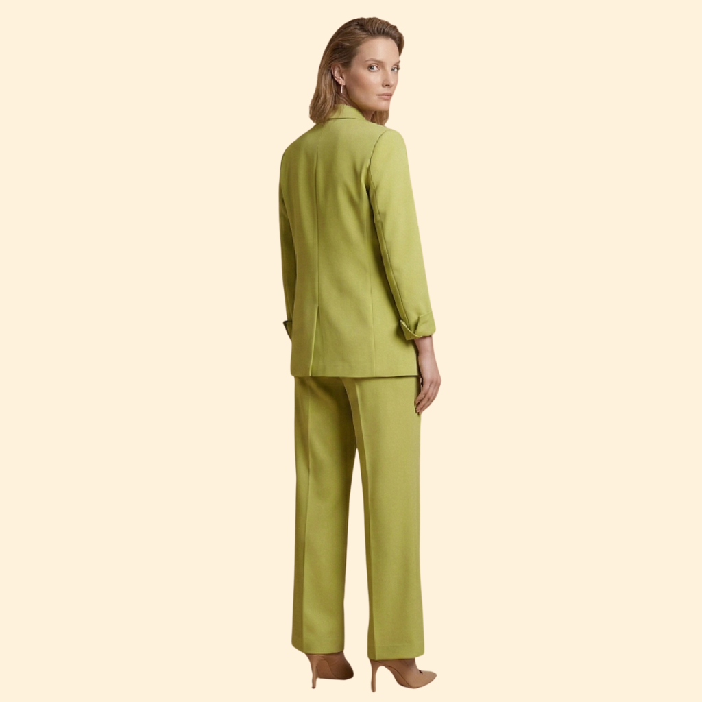 Women’s Blazer Set with Double Breasted Jacket