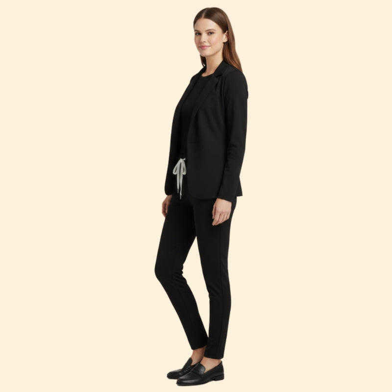 Women’s Blazer and Trousers Set with Drawstring