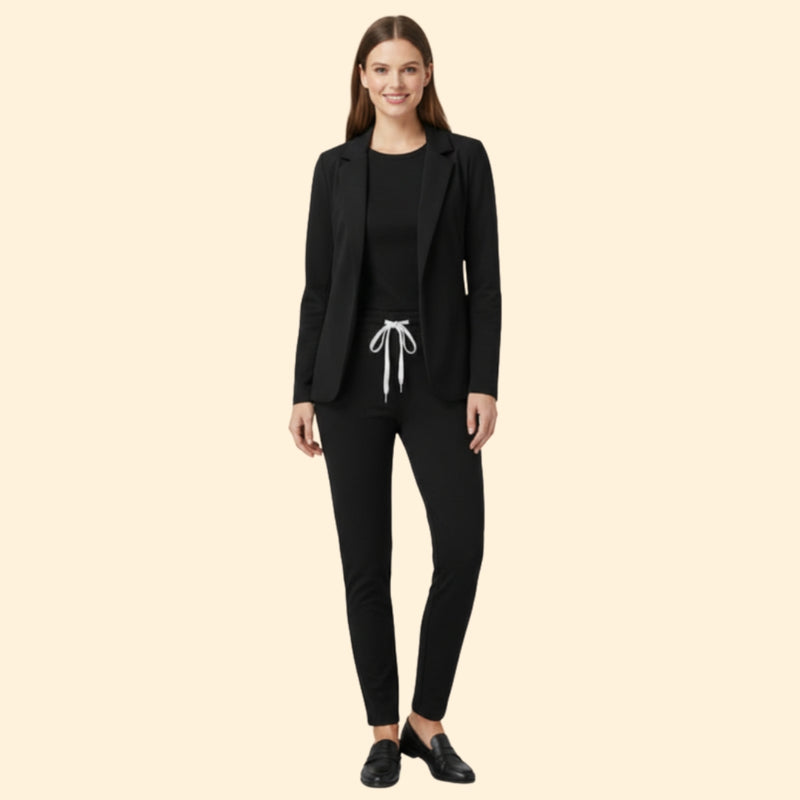 Women’s Blazer and Trousers Set with Drawstring
