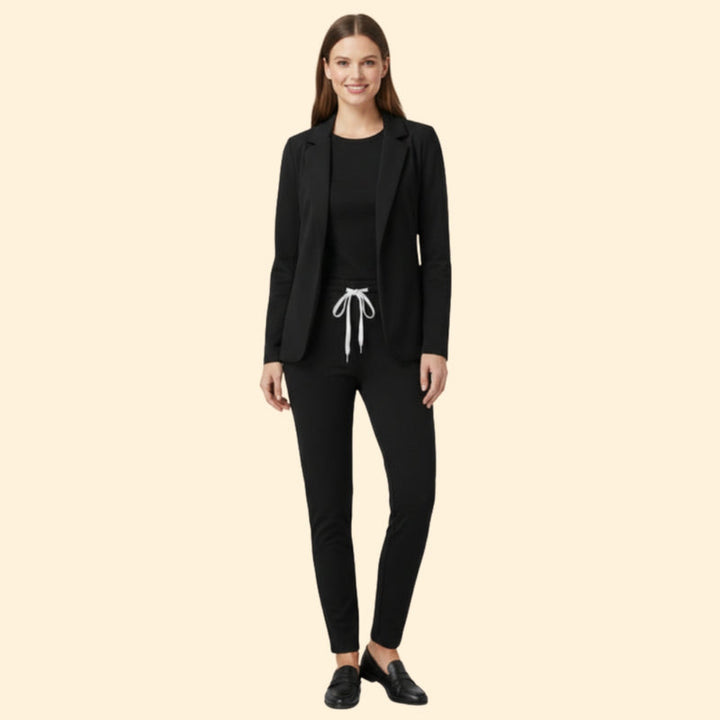 Women’s Blazer and Trousers Set with Drawstring