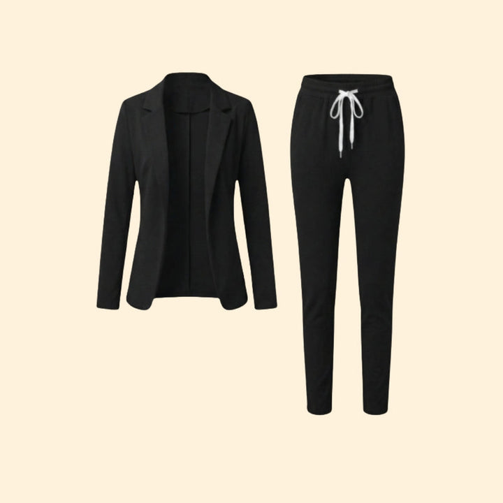 Women’s Blazer and Trousers Set with Drawstring