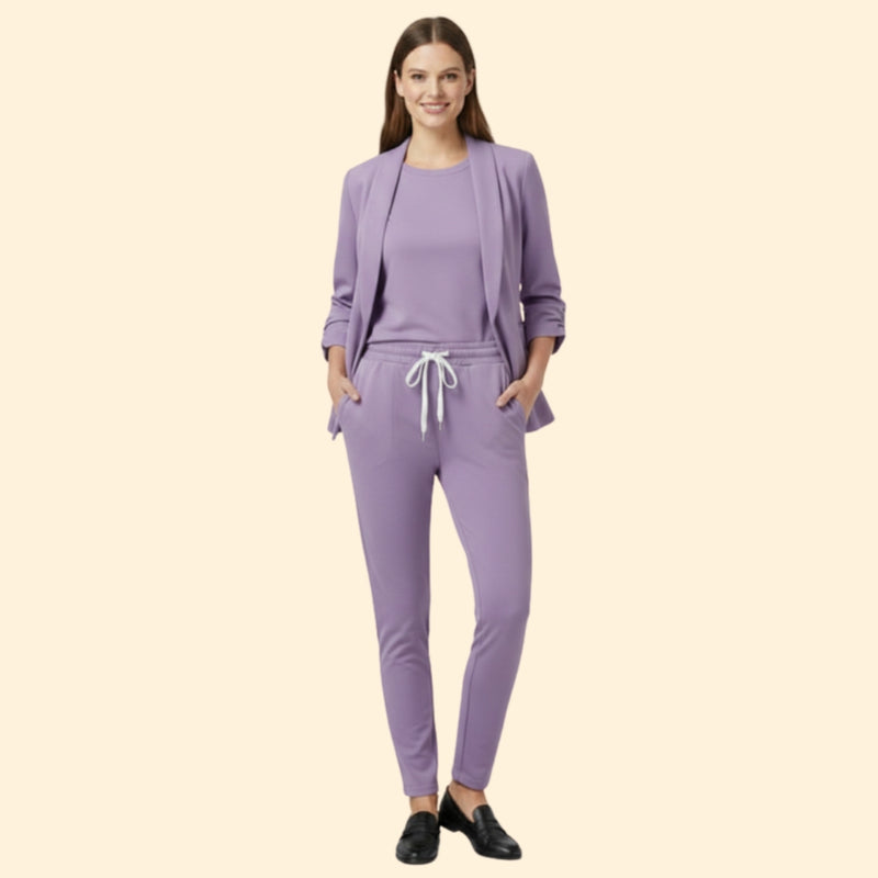Women’s Blazer and Trousers Set with Drawstring