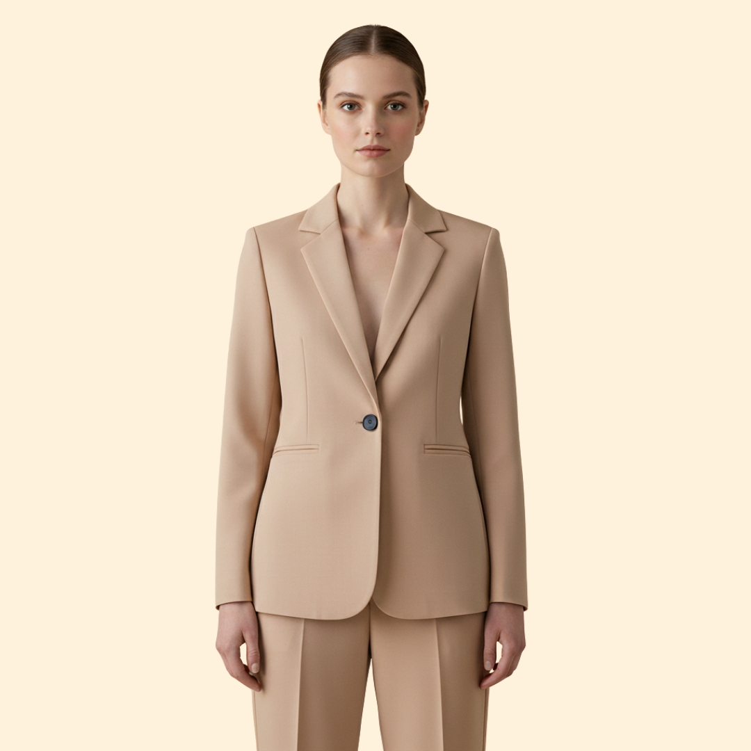 Women’s Blazer with Notched Lapel Design