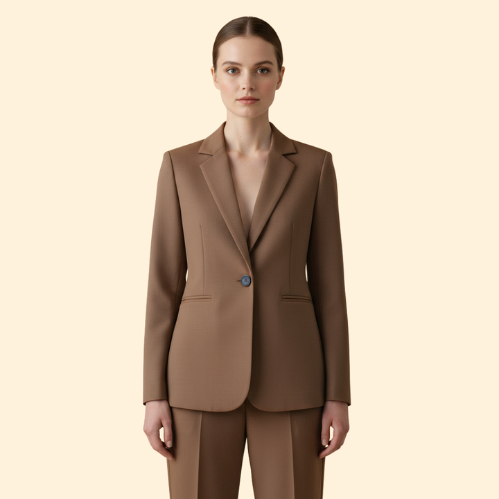 Women’s Blazer with Notched Lapel Design