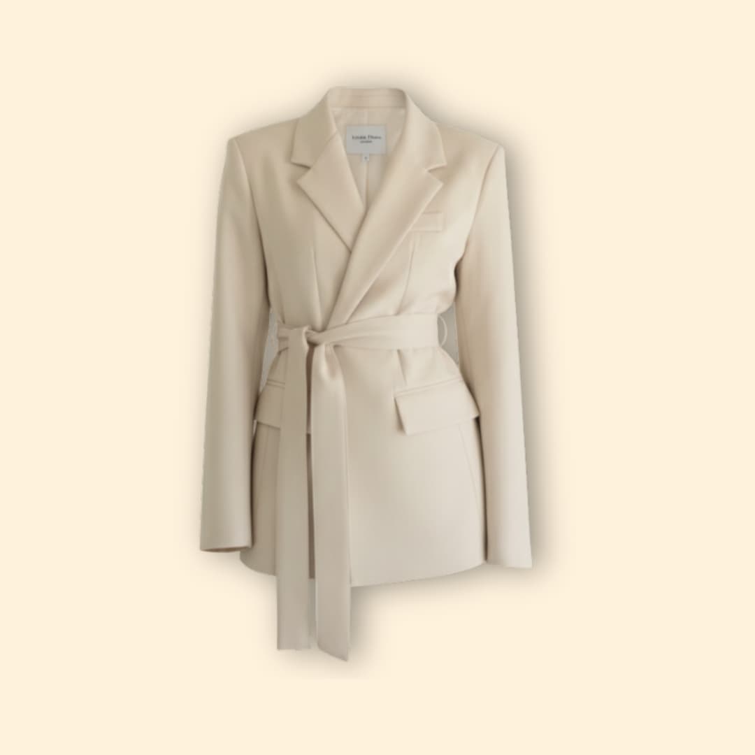Women’s Blazer with Tie Waist Belt