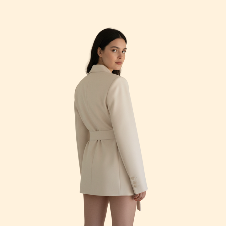 Women’s Blazer with Tie Waist Belt