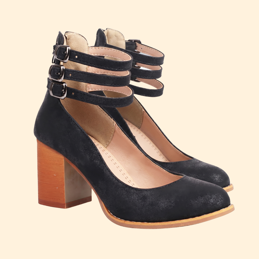 Women's Block Heel Sandals with Straps