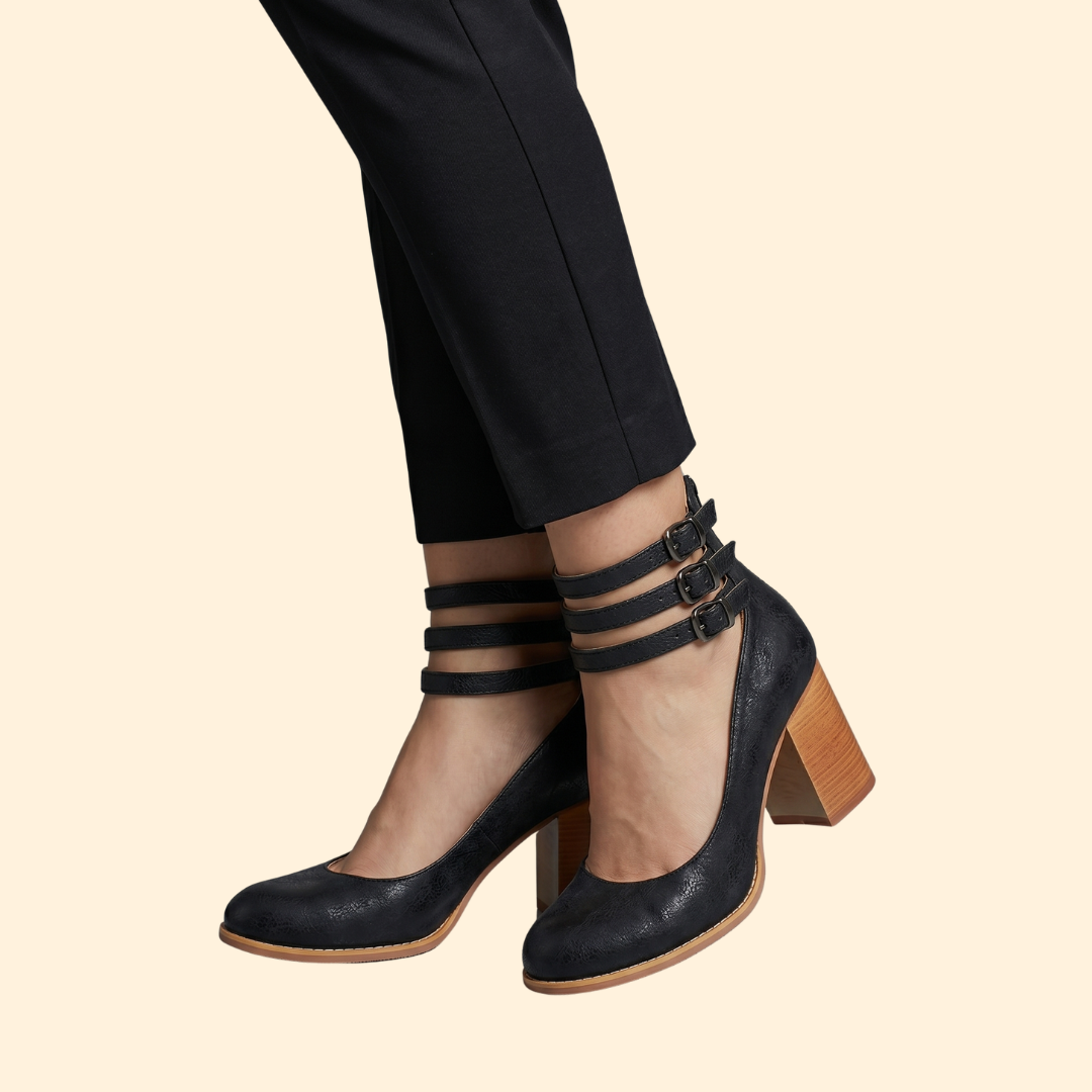 Women's Block Heel Sandals with Straps
