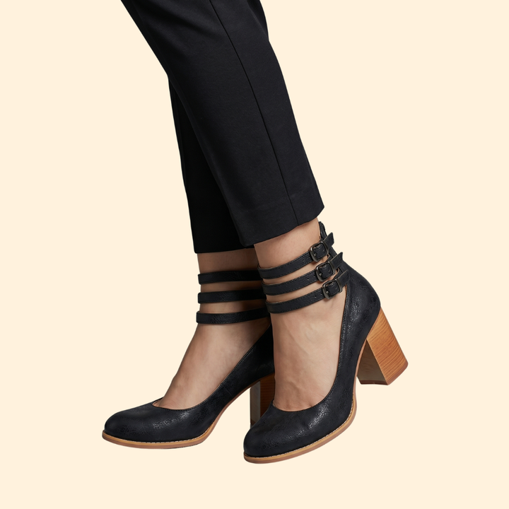 Women's Block Heel Sandals with Straps