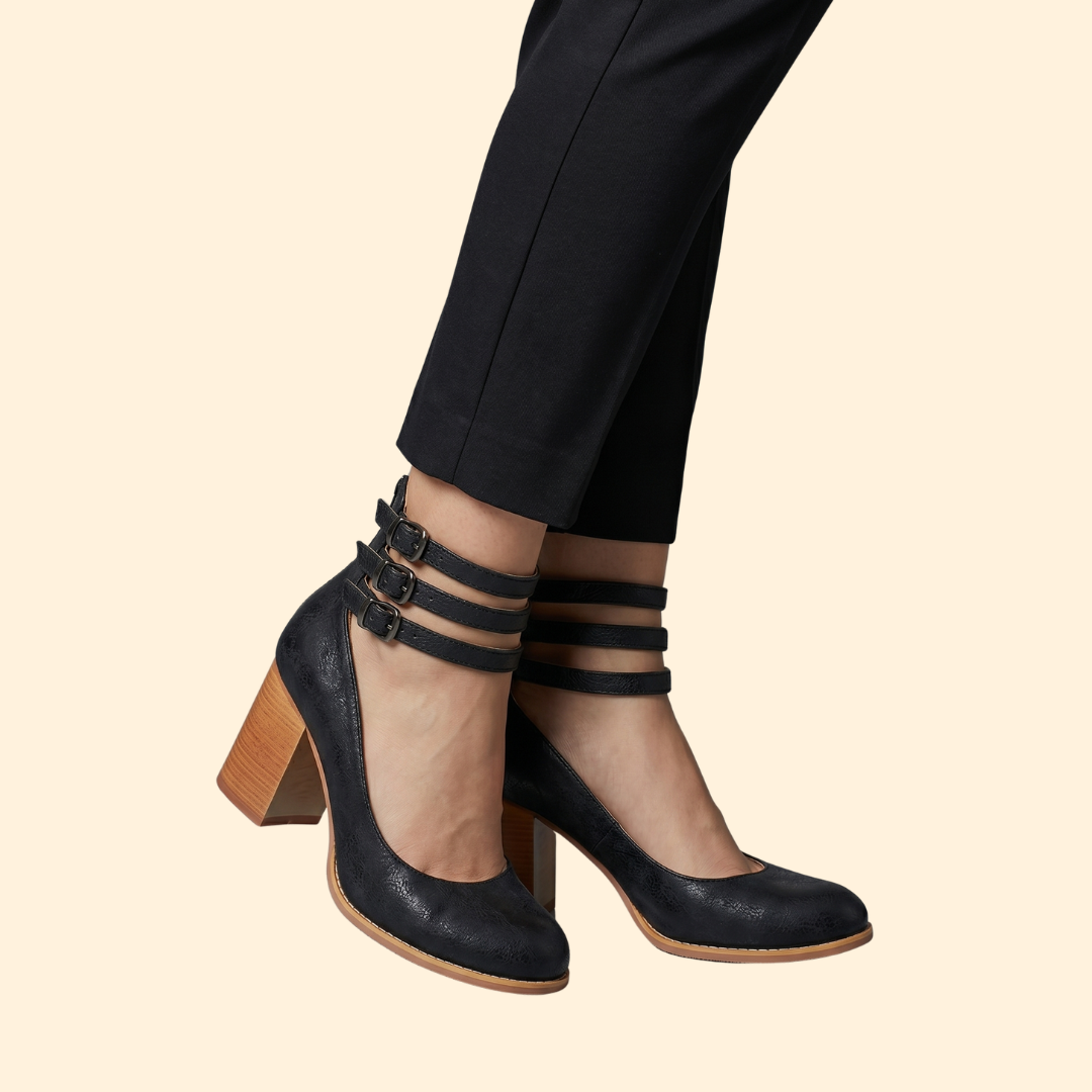 Women's Block Heel Sandals with Straps