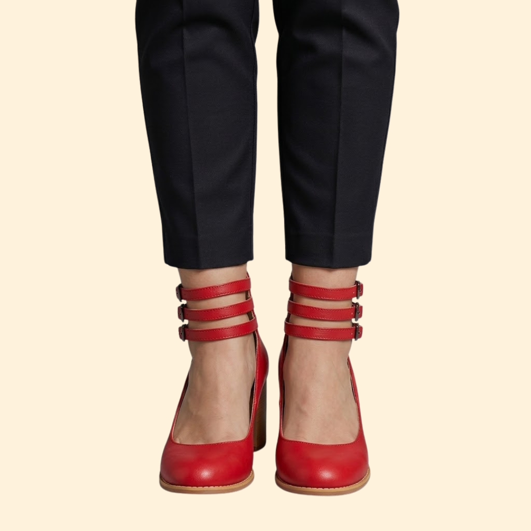 Women's Block Heel Sandals with Straps