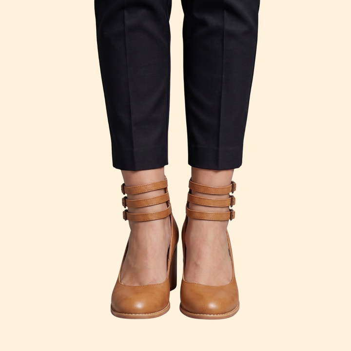 Women's Block Heel Sandals with Straps