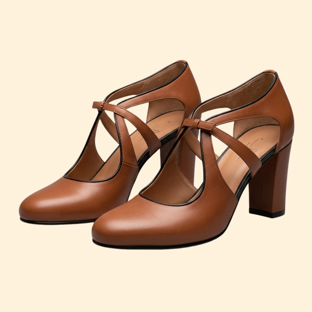 Women's Block Heel with Cutouts