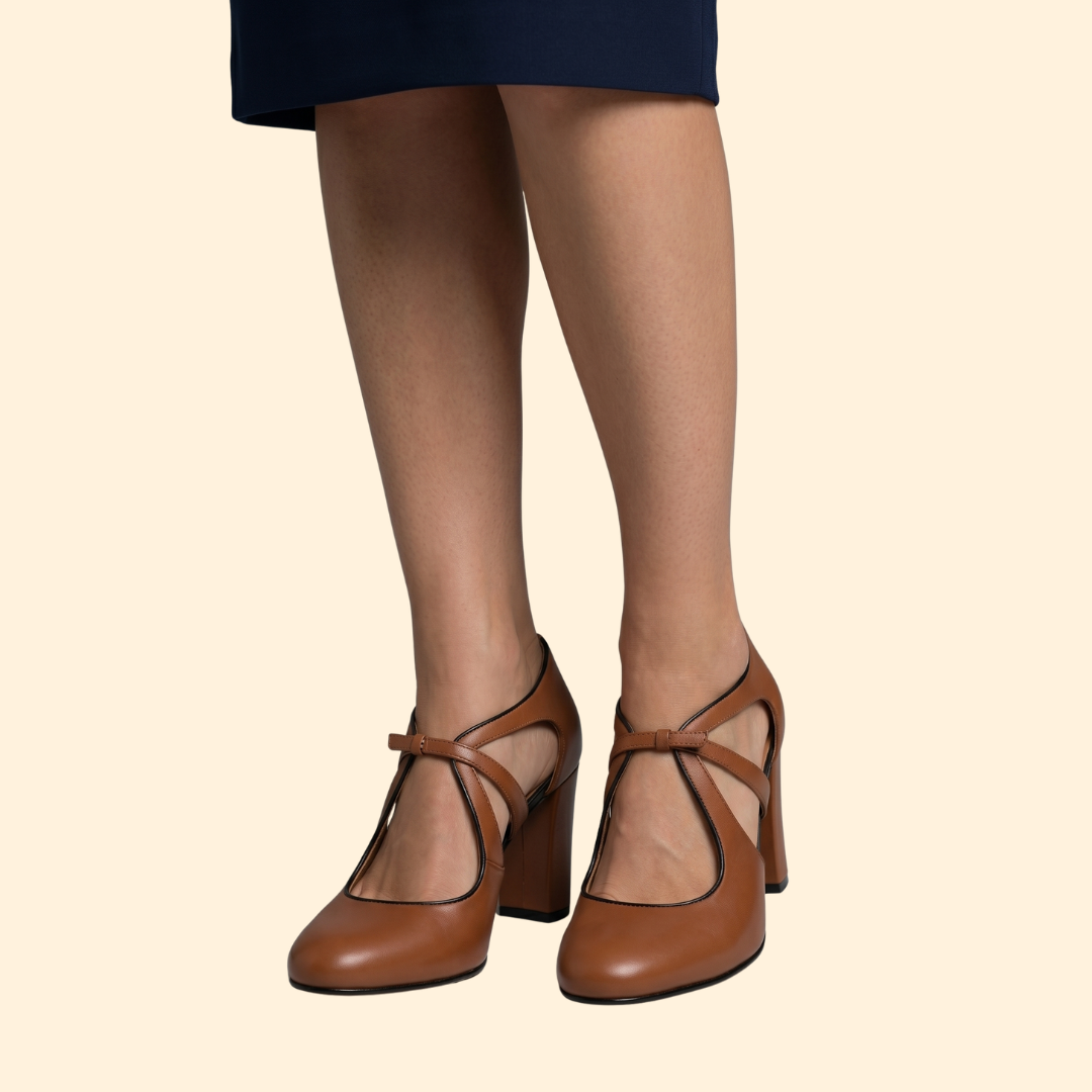 Women's Block Heel with Cutouts